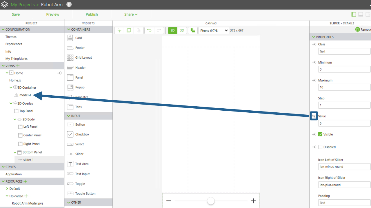 Use a 2D Slider Widget to Rotate a 3D Model | tutorial | PTC Learning ...