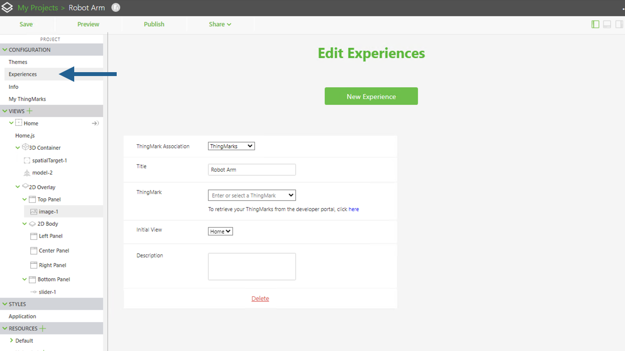 Publish an AR Experience | tutorial | PTC Learning Connector