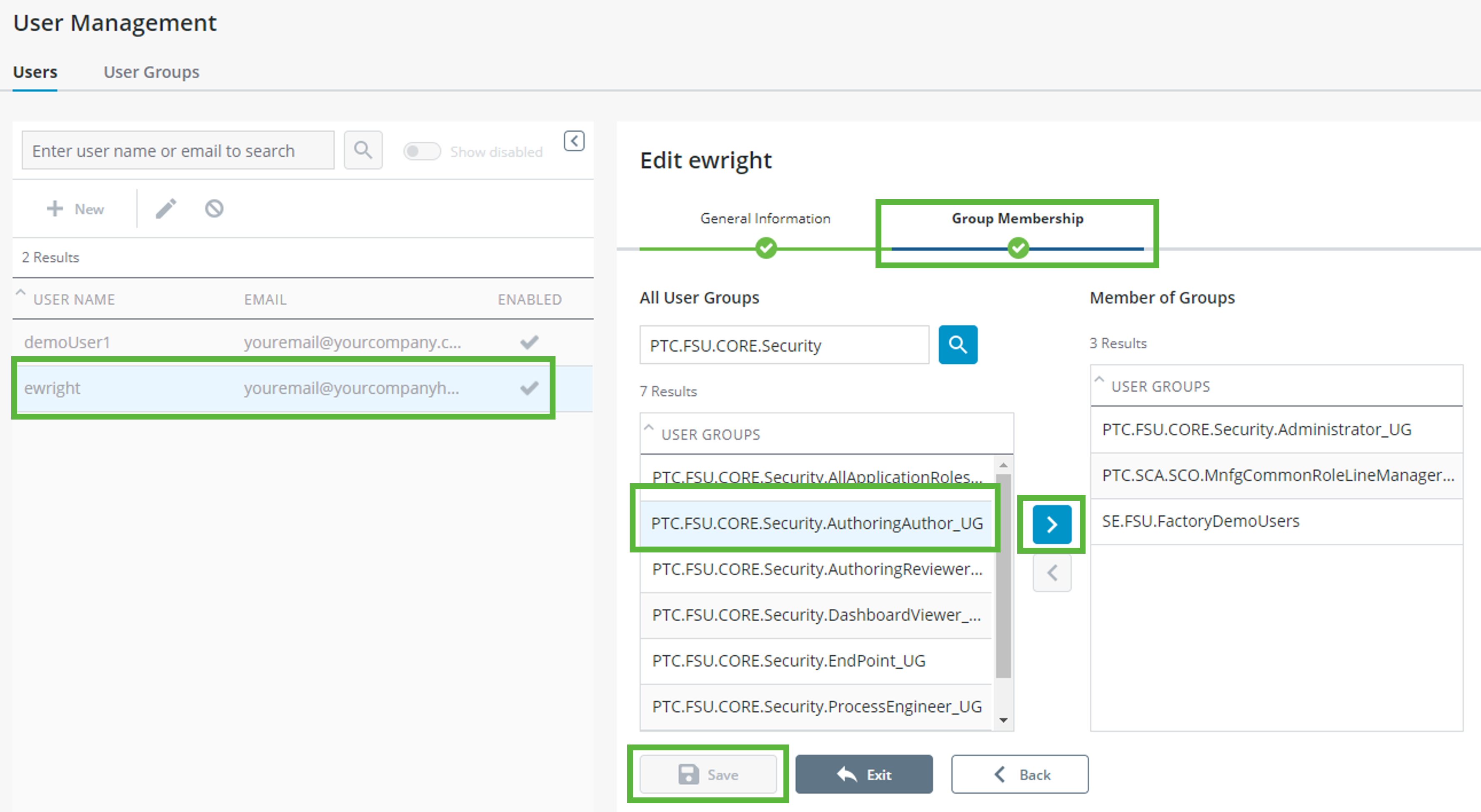 ThingWorx Applications Groups and Roles | tutorial | PTC Learning Connector