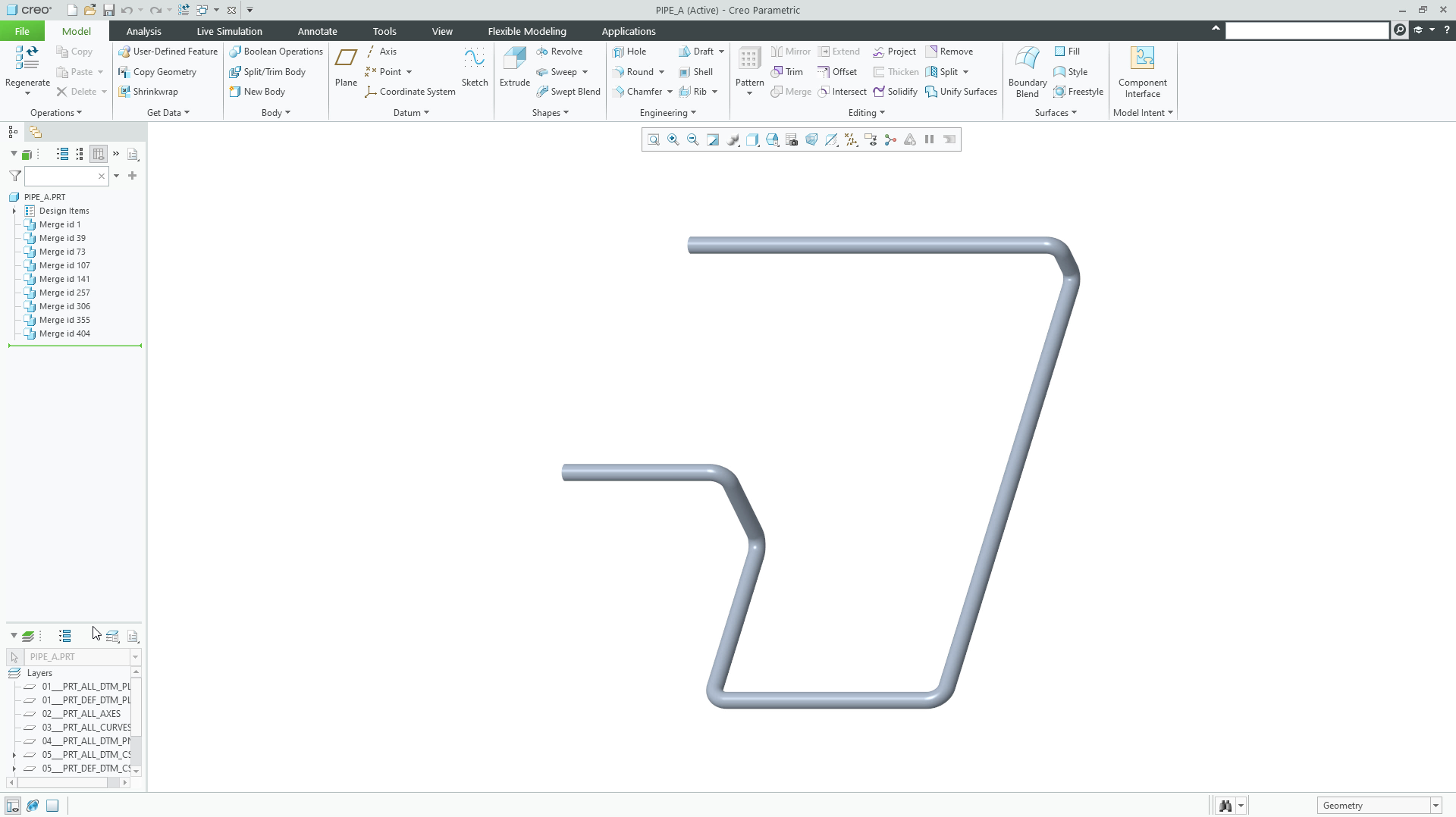 Ptc Tutorial Models Extract Pipeline Models | tutorial | PTC Learning Connector