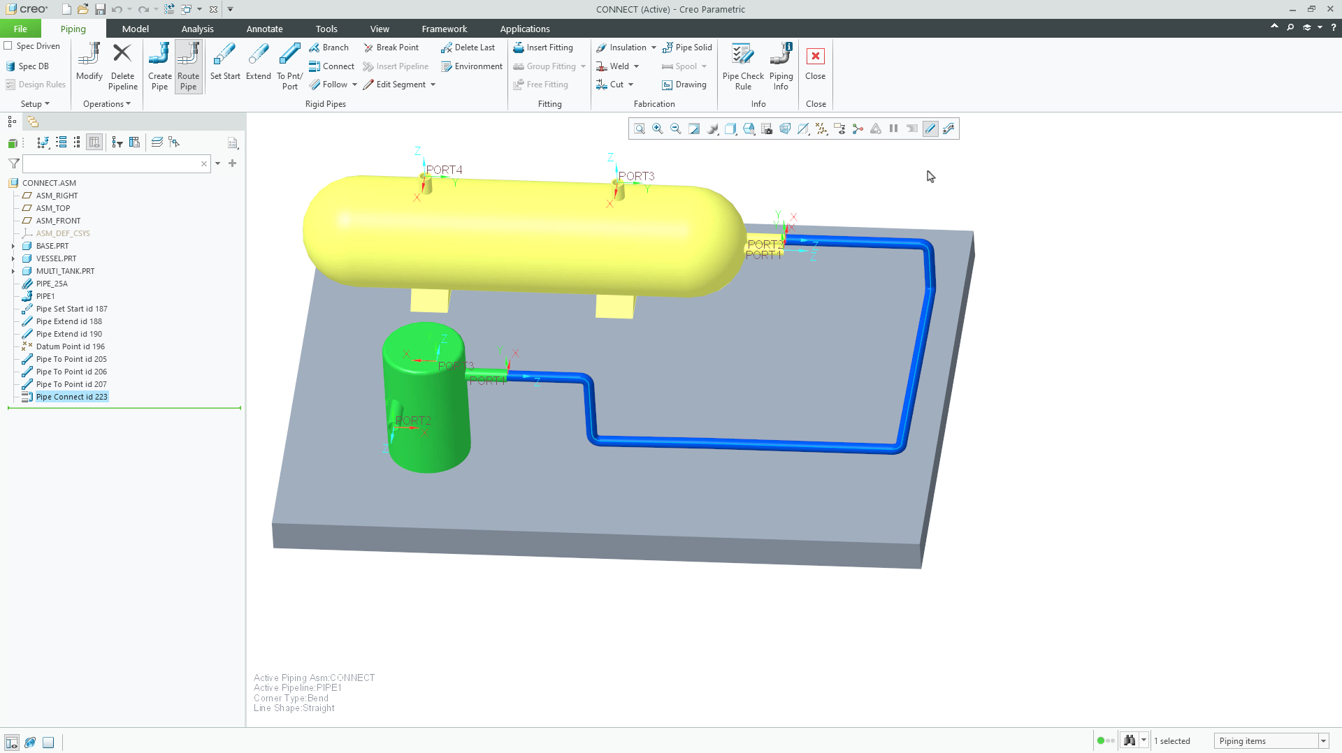 Route Pipeline Using Connect | tutorial | Playlist | PTC Learning Connector