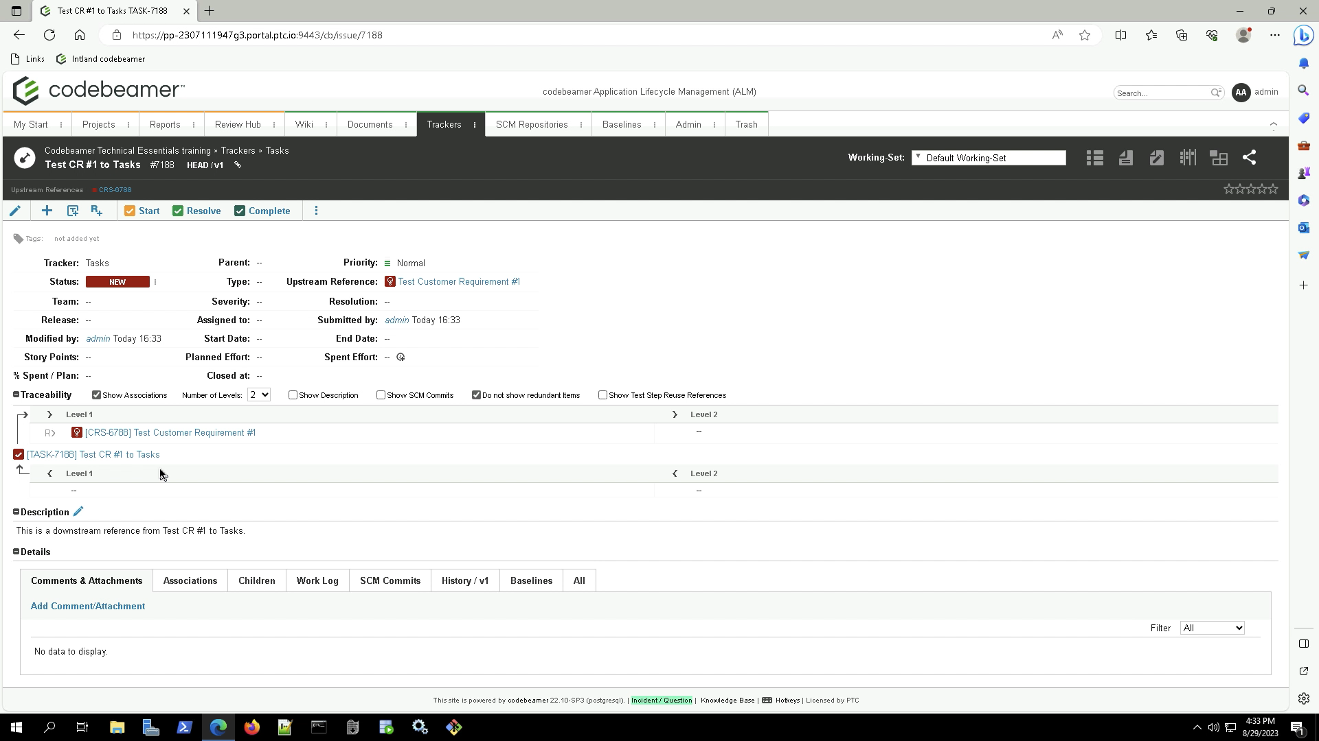 Item Reference Add Downstream References to a Work Item | tutorial | PTC Learning ...