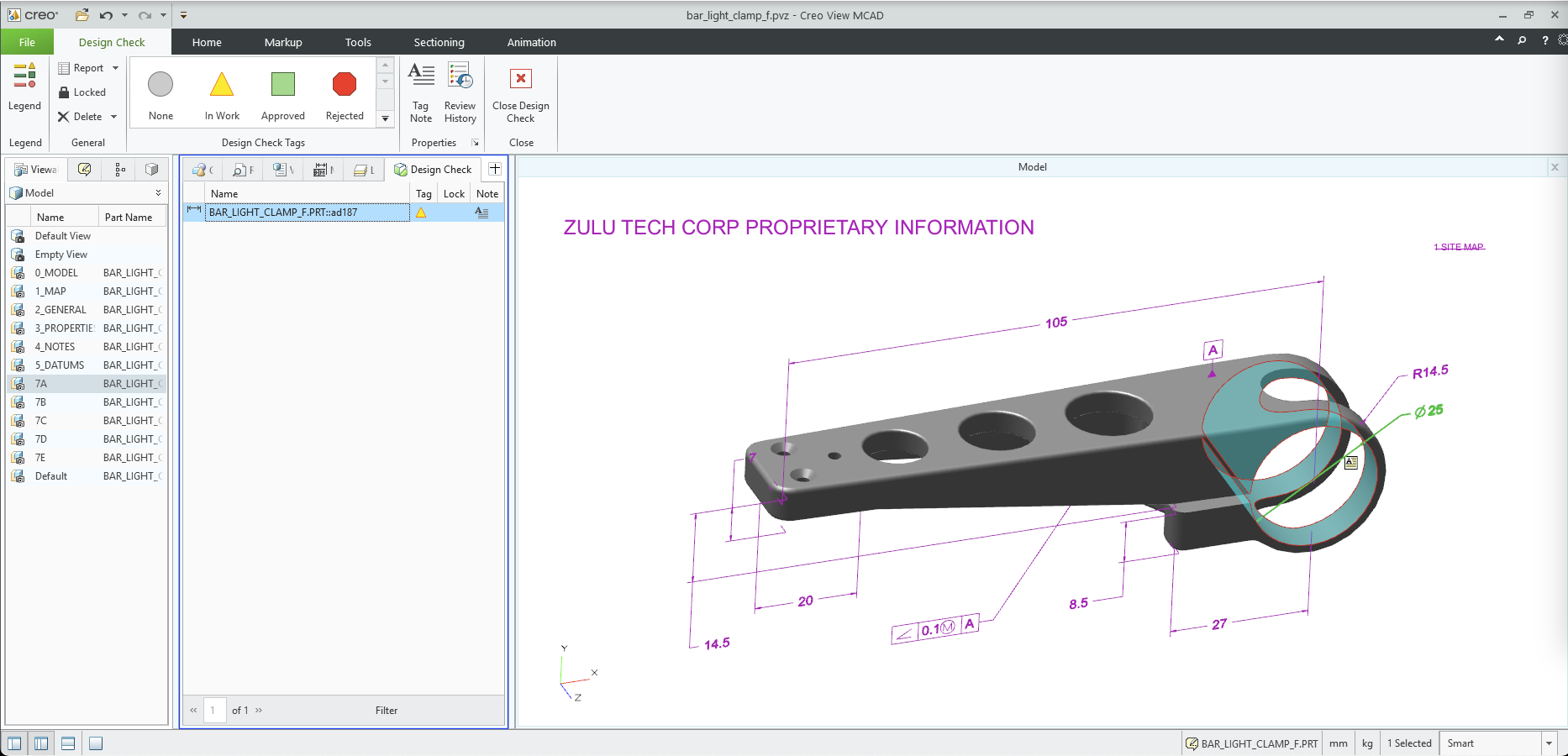 Create Design Check Tags | tutorial | PTC Learning Connector