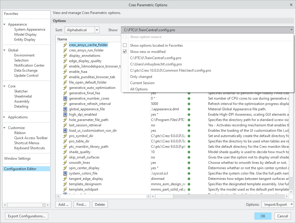 Creo Configuration File Hierarchy | tutorial | Playlist | PTC Learning ...