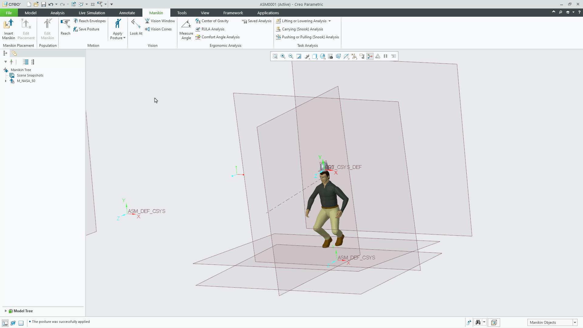 Create an Ancillary Part for Manikin | tutorial | PTC Learning Connector