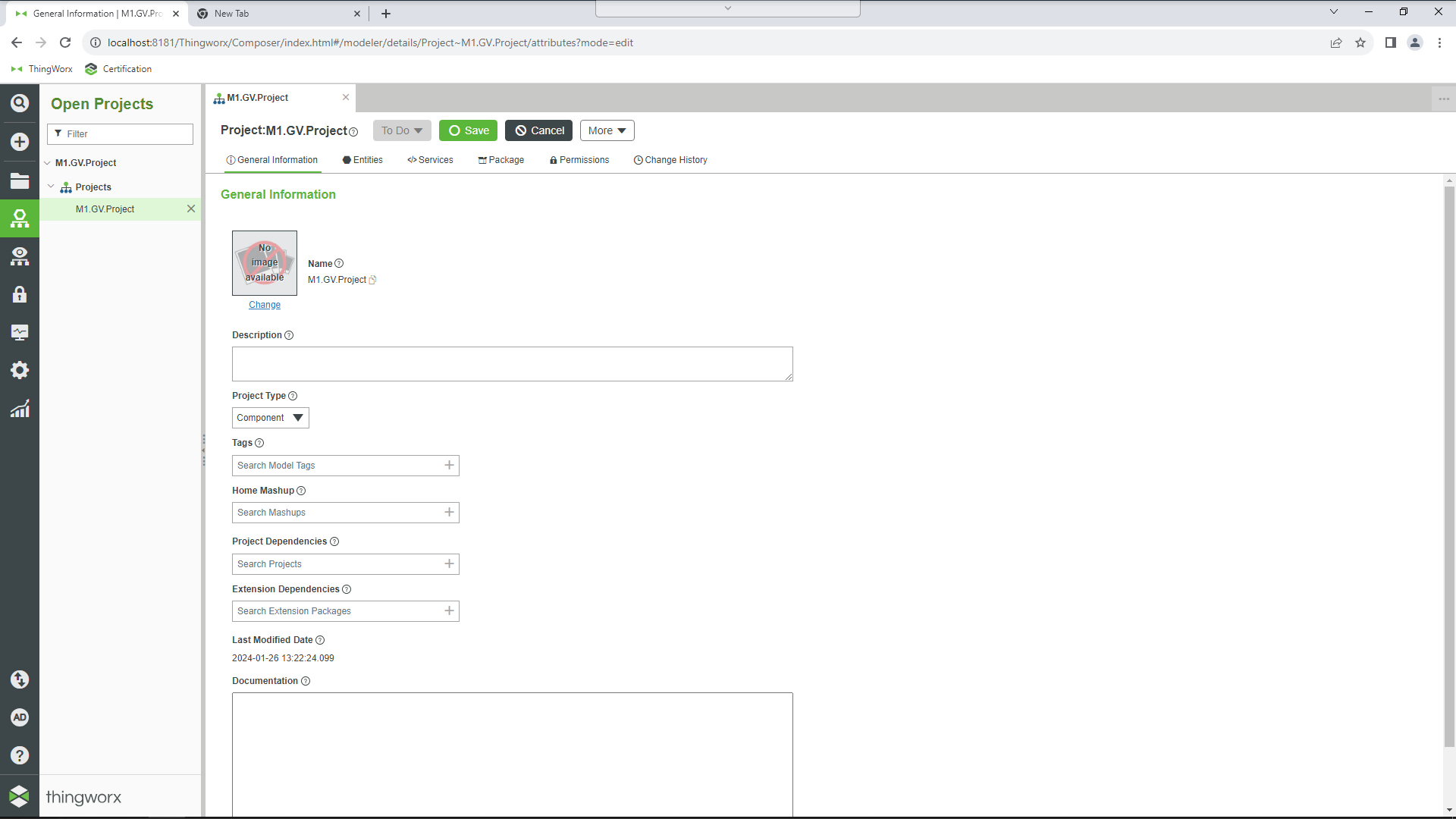 Create a Thing | tutorial | PTC Learning Connector