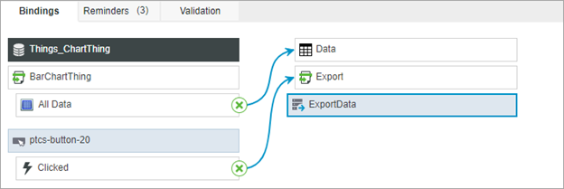 Data Export Widget and Function | tutorial | PTC Learning Connector