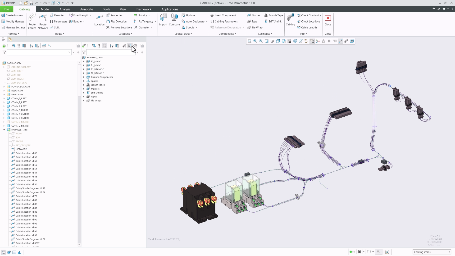 Cabling Tree Enhancements | tutorial | PTC Learning Connector