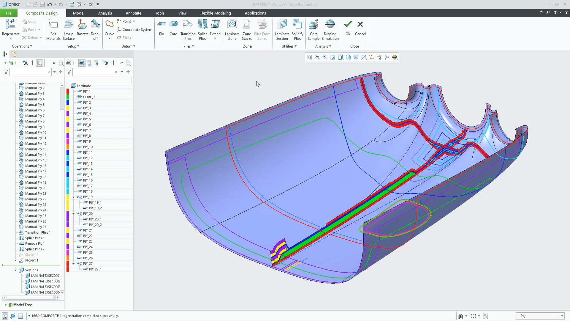 Extend Ply by Reference | tutorial | PTC Learning Connector