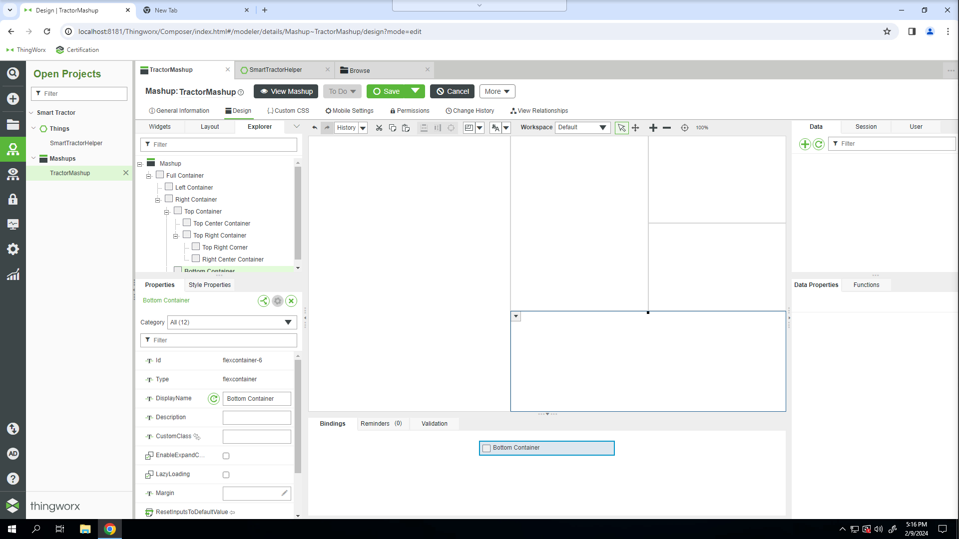 Add Widgets to a Mashup | tutorial | PTC Learning Connector