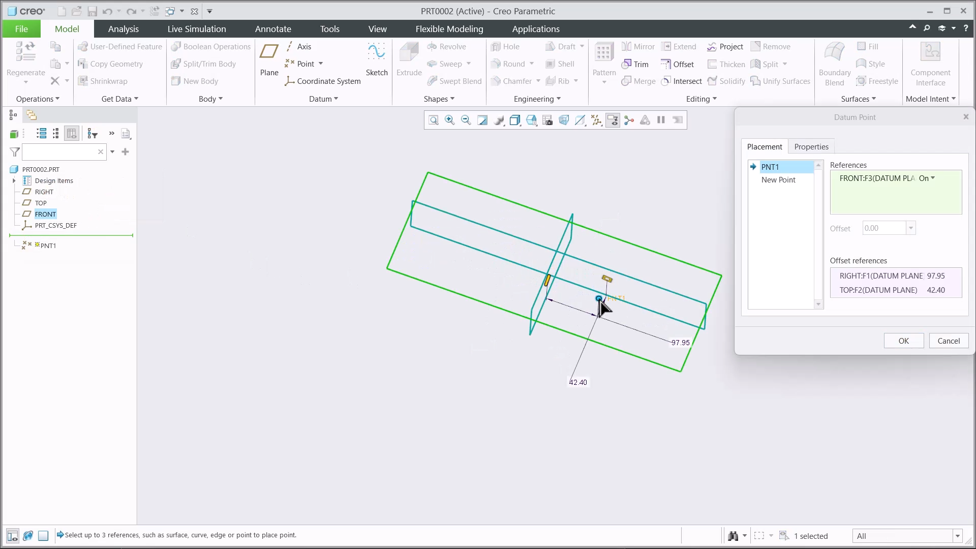 Support an Isoline Curve Reference to a Datum Point | tutorial | PTC ...
