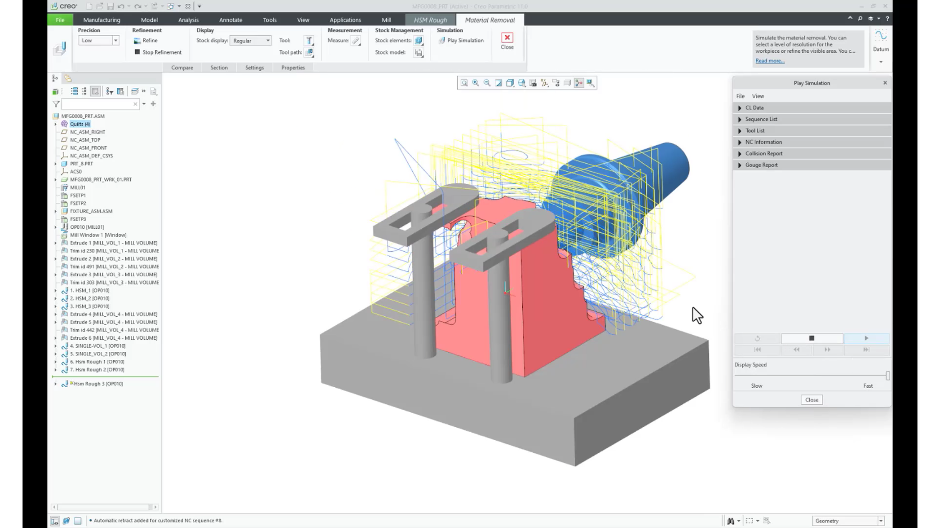 Select Multiple Mill Volumes for HSM Toolpaths | tutorial | PTC ...
