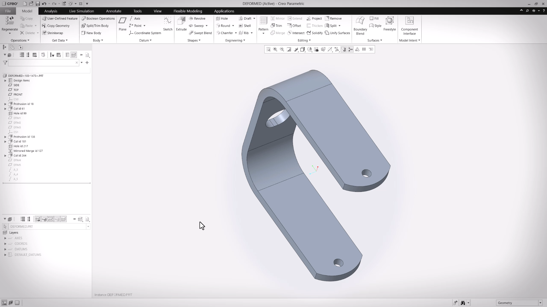 Feature Dimension Handles Improvements | tutorial | PTC Learning Connector
