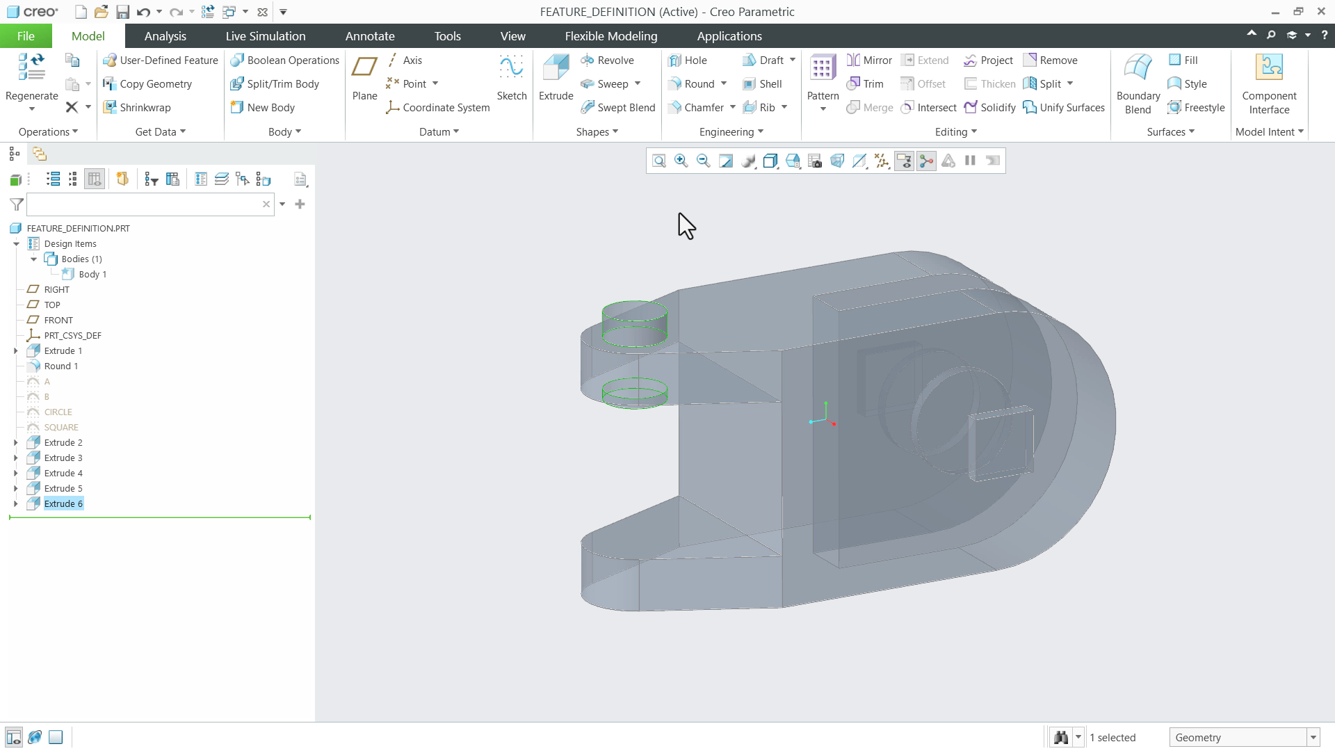 Ptc Tutorial Models Extrude | tutorial | PTC Learning Connector