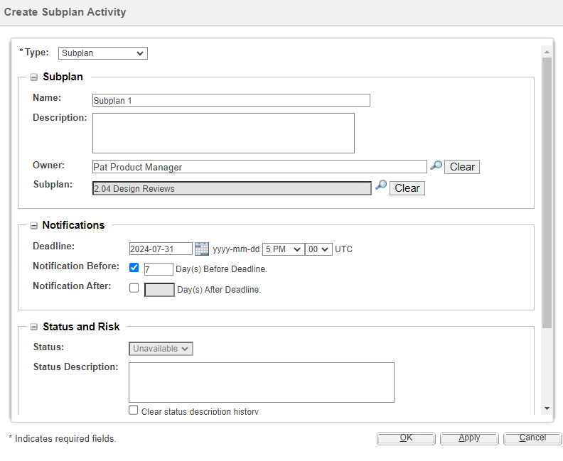Add Subplans to a Project Plan | tutorial | PTC Learning Connector