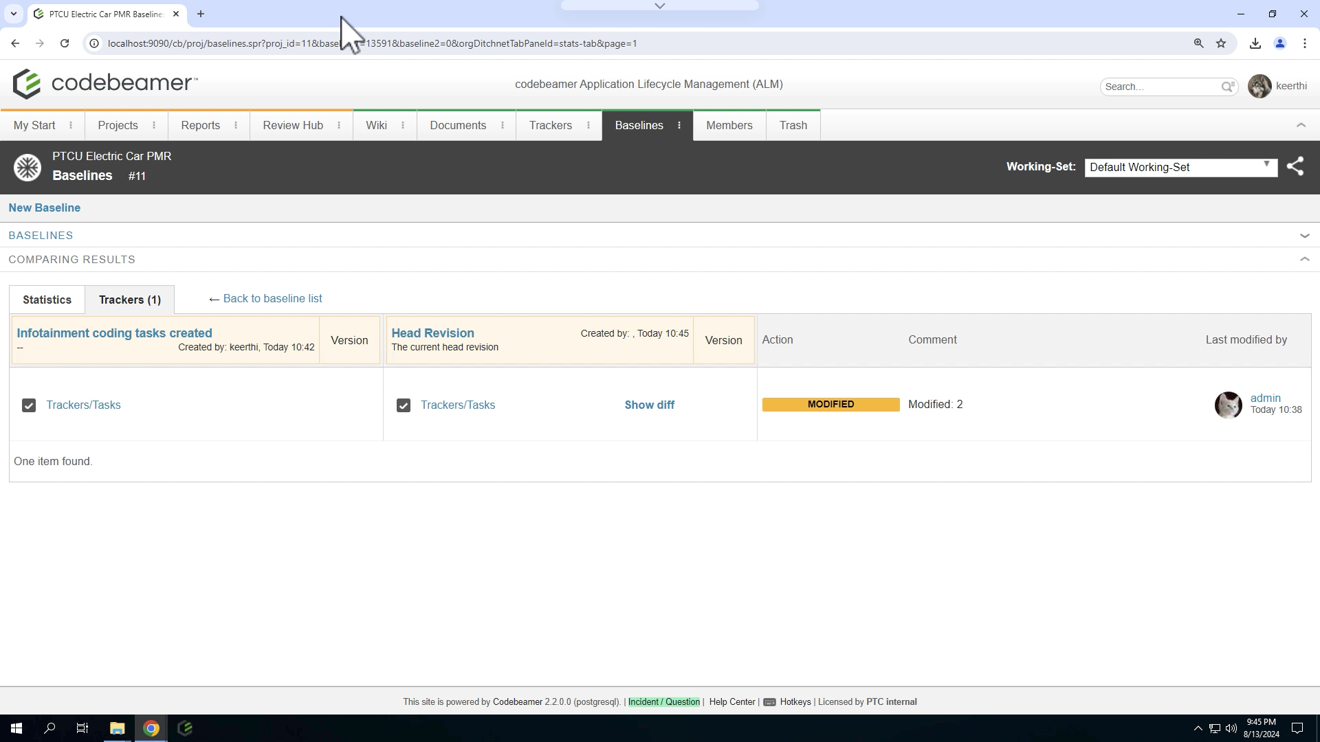 Create and Compare a Baseline | tutorial | PTC Learning Connector