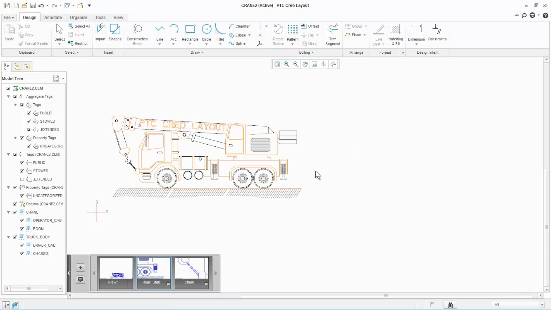 Manipulating Layout Views | tutorial | PTC Learning Connector