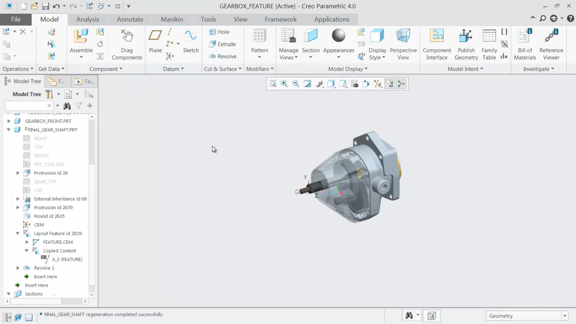Utilizing Layout Features in 3-D Models | tutorial | PTC Learning Connector
