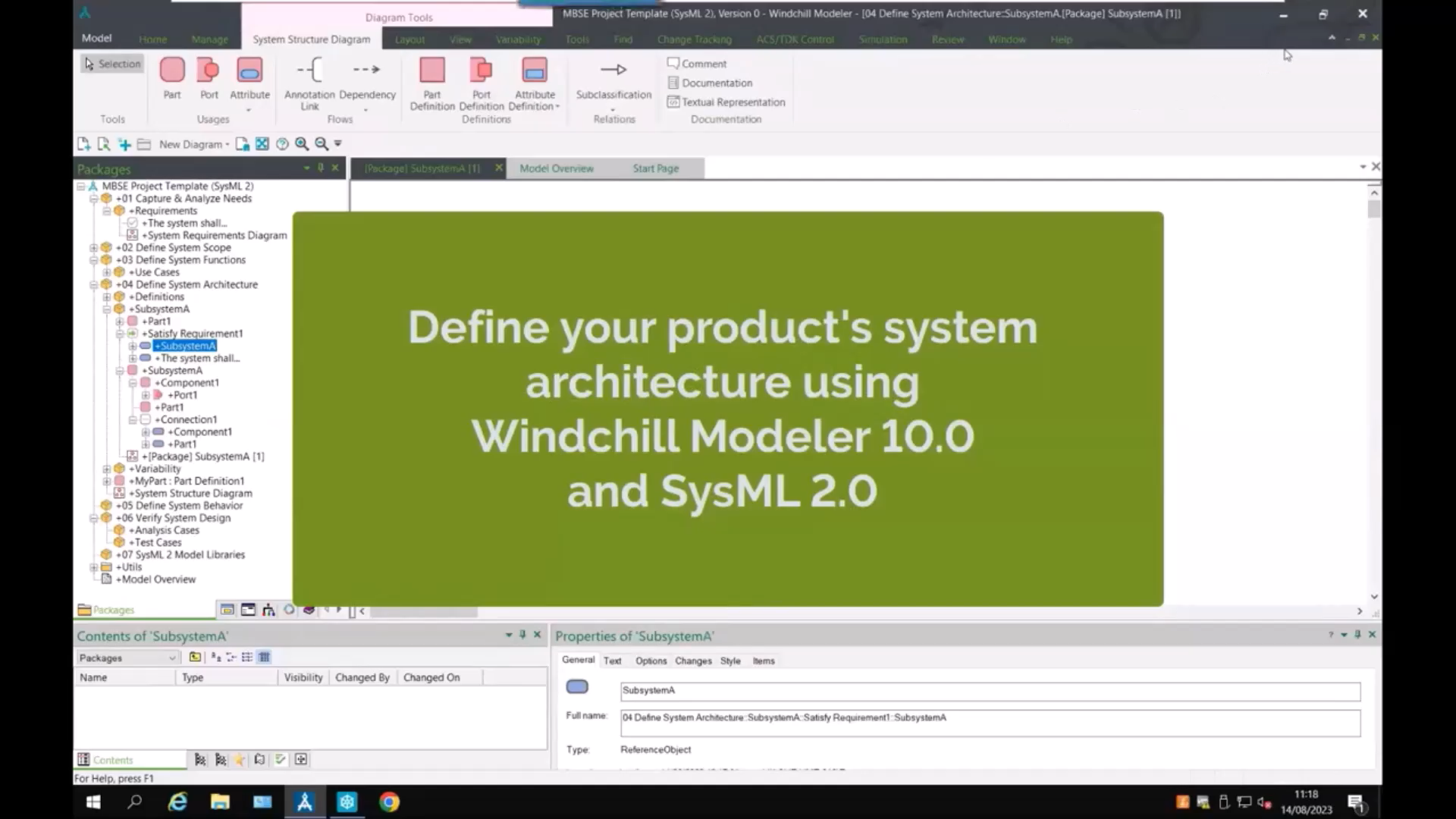 Sysml Modeling Tutorial SysML 2.0 Structure Modeling | tutorial | PTC Learning Connector