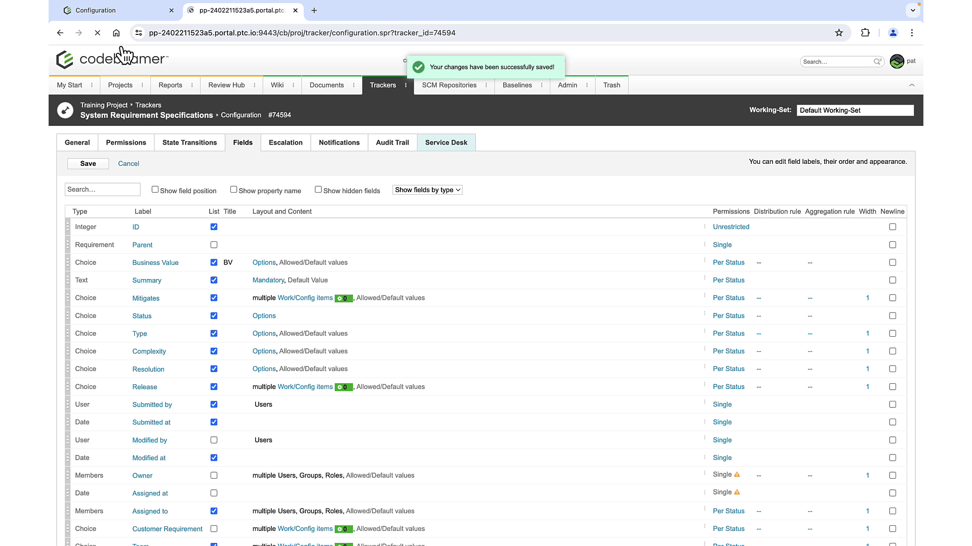 Create Project and Tracker Templates | tutorial | PTC Learning Connector