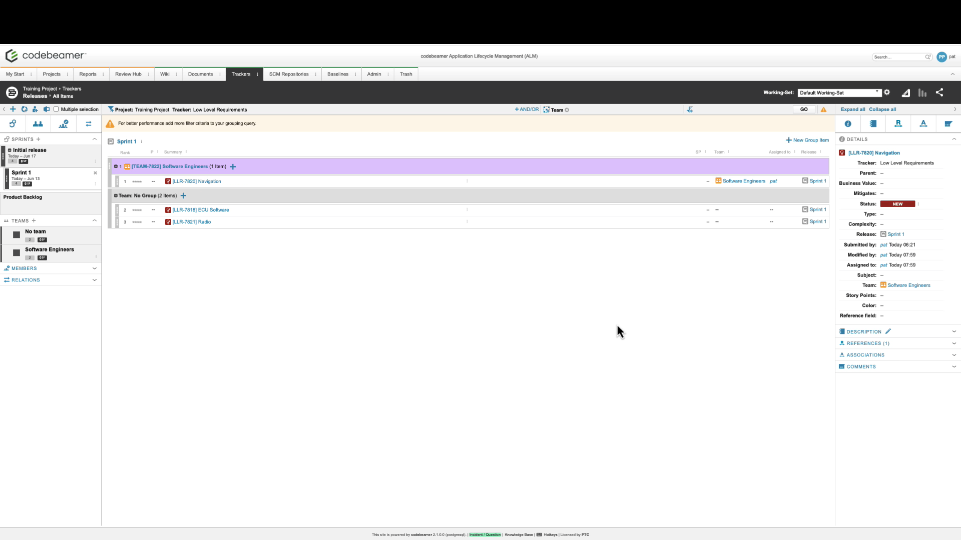 Explore Sprint Planning and Generation | tutorial | PTC Learning Connector
