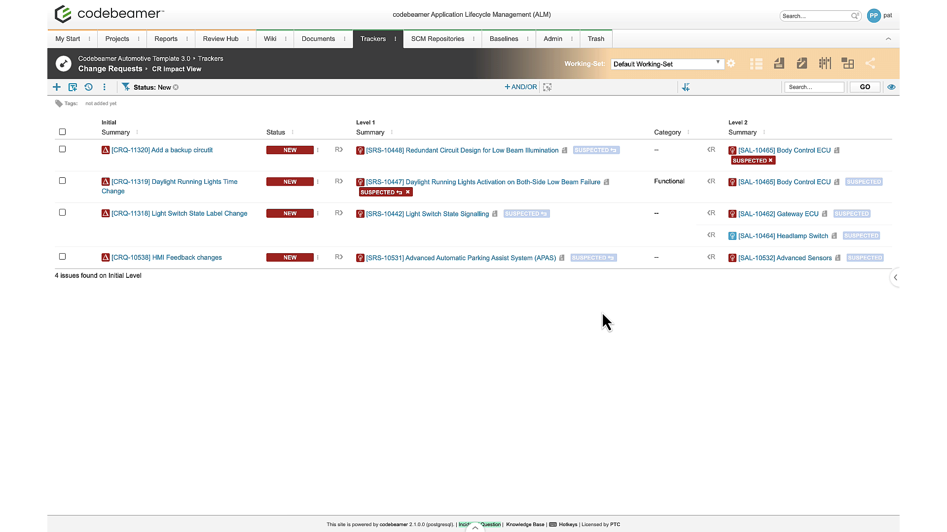 Explore Traceability Views in a Tracker | tutorial | PTC Learning Connector