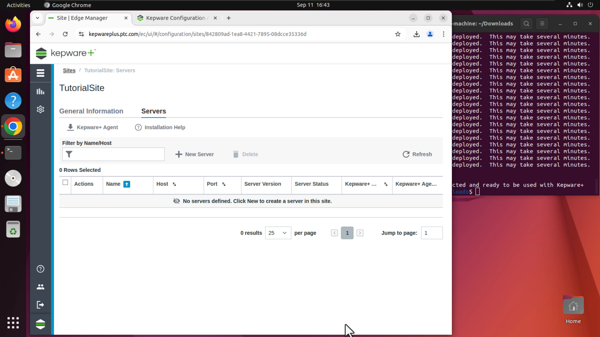 Install a Kepware+ Agent on Linux | tutorial | PTC Learning Connector