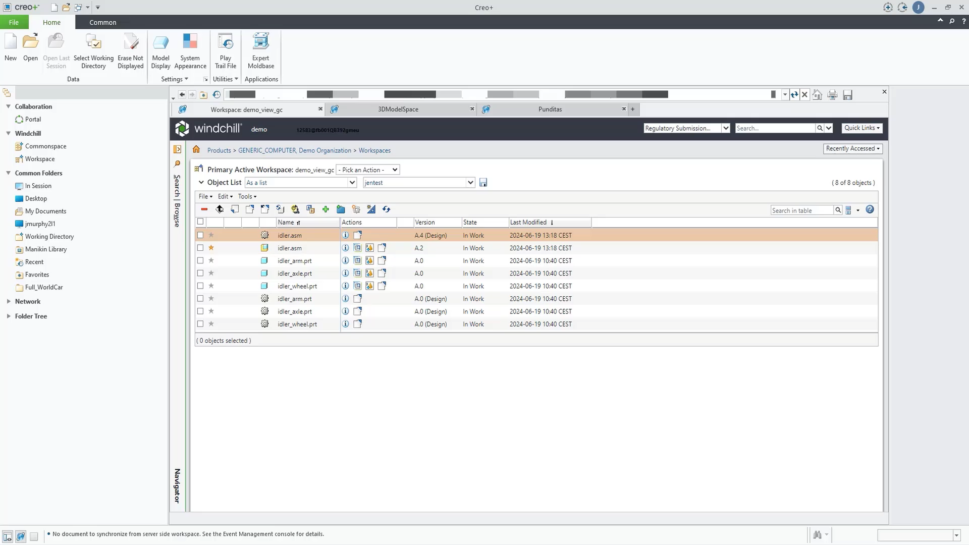 Workspace Display of View Versions | tutorial | PTC Learning Connector