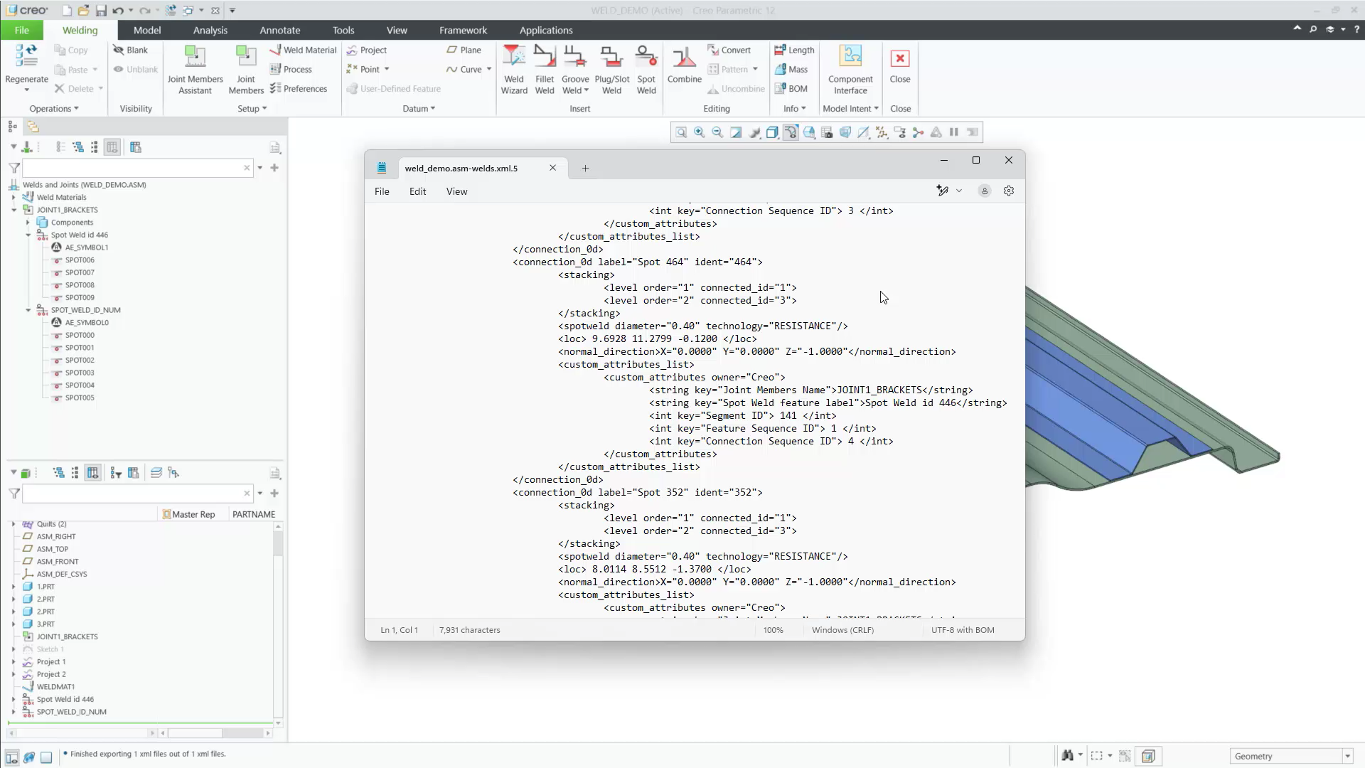 Volvo Weld Point - Sequencing | tutorial | PTC Learning Connector