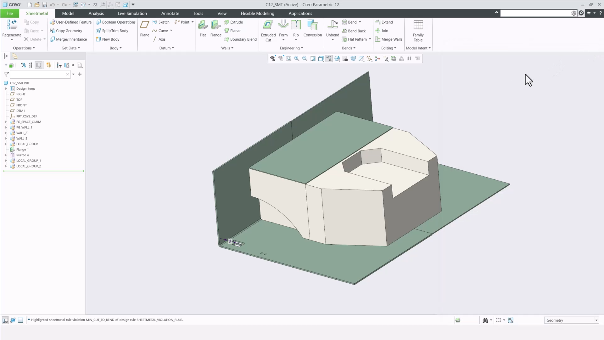 Sheetmetal - New ModelCheck Diagnostics for Overlapping Geometry in ...