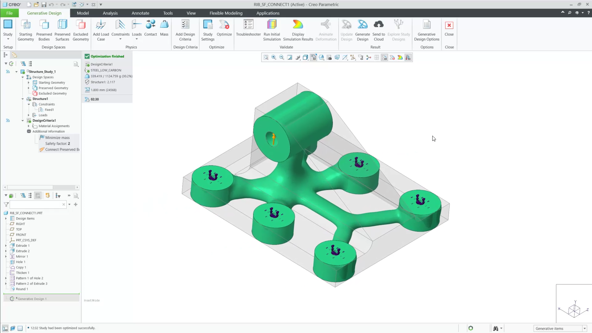 Connect All Keep-Ins in Generative Design | tutorial | PTC Learning ...