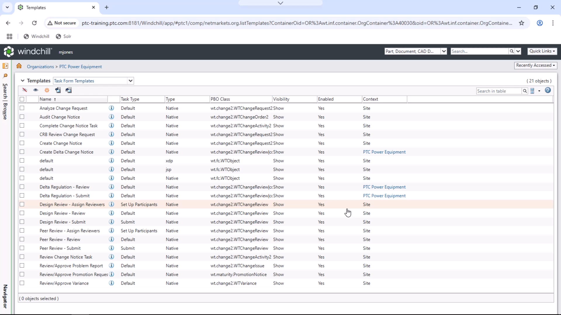 Create Task Form Templates | tutorial | PTC Learning Connector
