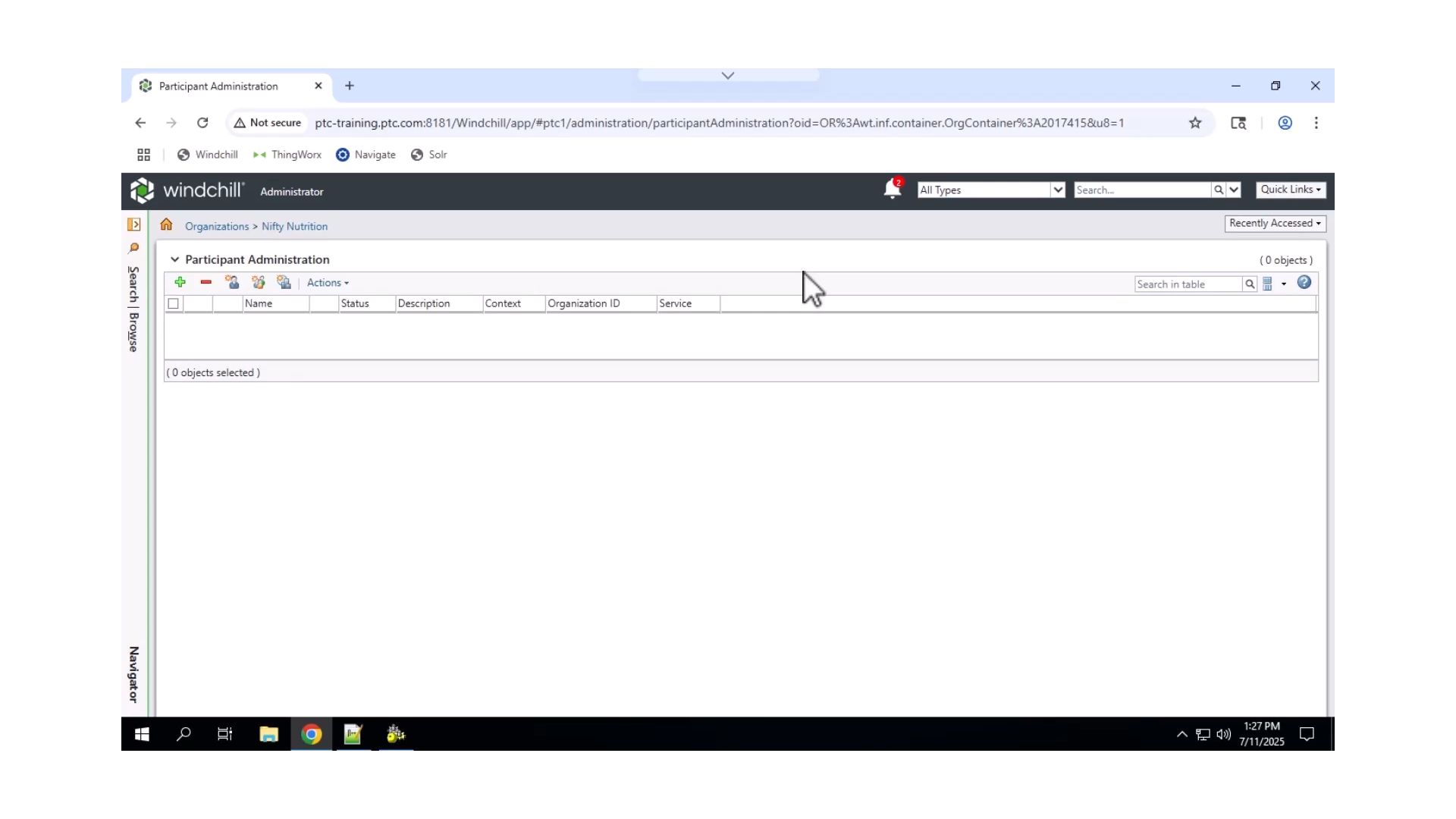 Examine User Creation Attributes | tutorial | PTC Learning Connector