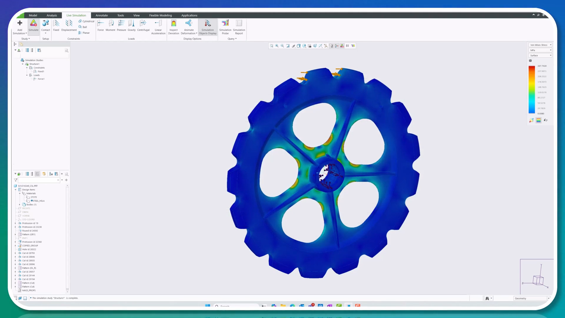 Using Creo Simulation Live | tutorial | PTC Learning Connector