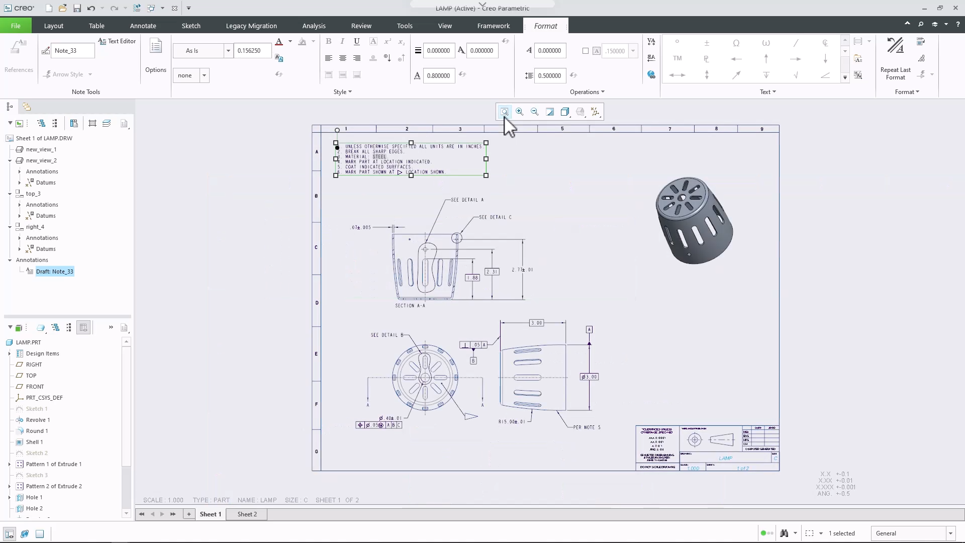 Symbol Tutorial Class Add notes and symbols | tutorial | PTC Learning Connector