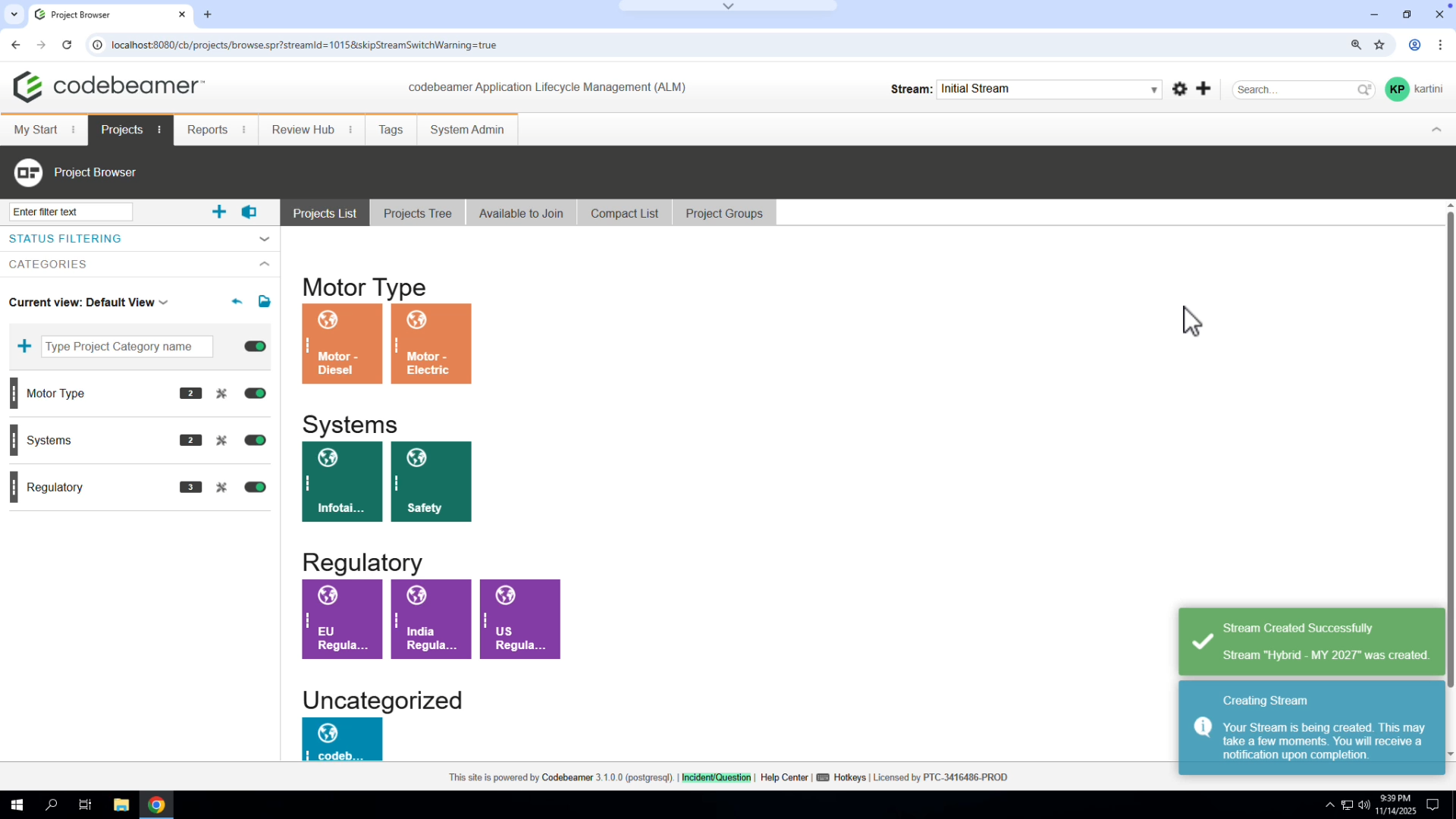 Create and Explore Streams | tutorial | PTC Learning Connector
