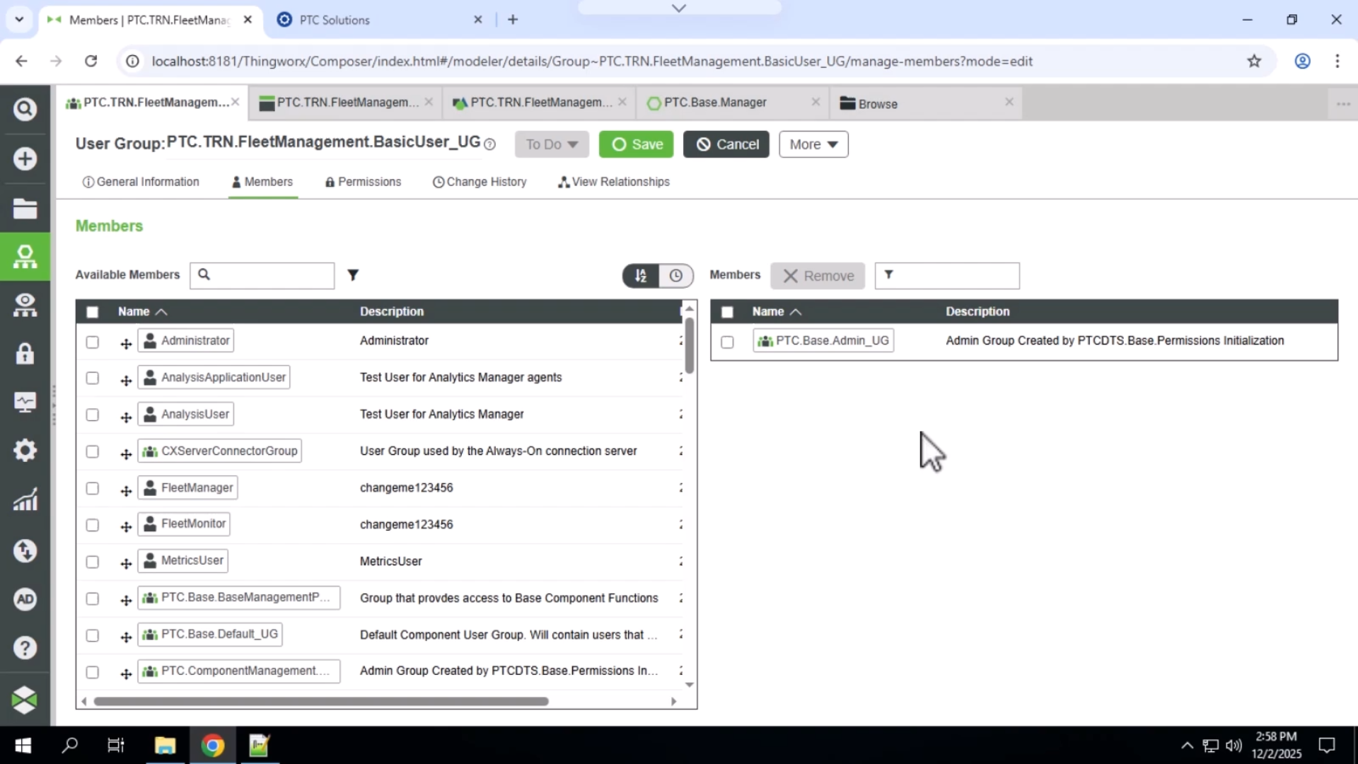 Create Roles | tutorial | PTC Learning Connector