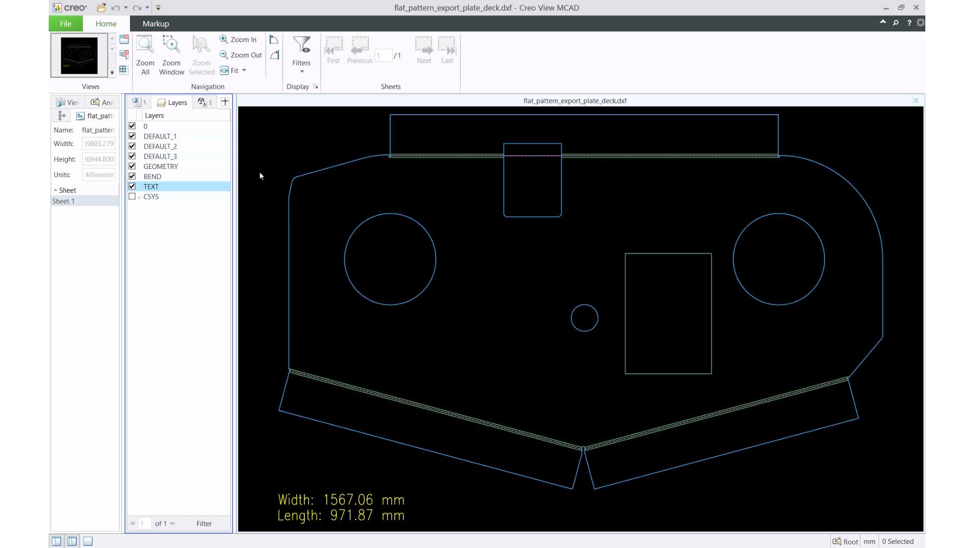 Ability to Export Flat Pattern of a Sheetmetal Body to DXF and DWG File ...
