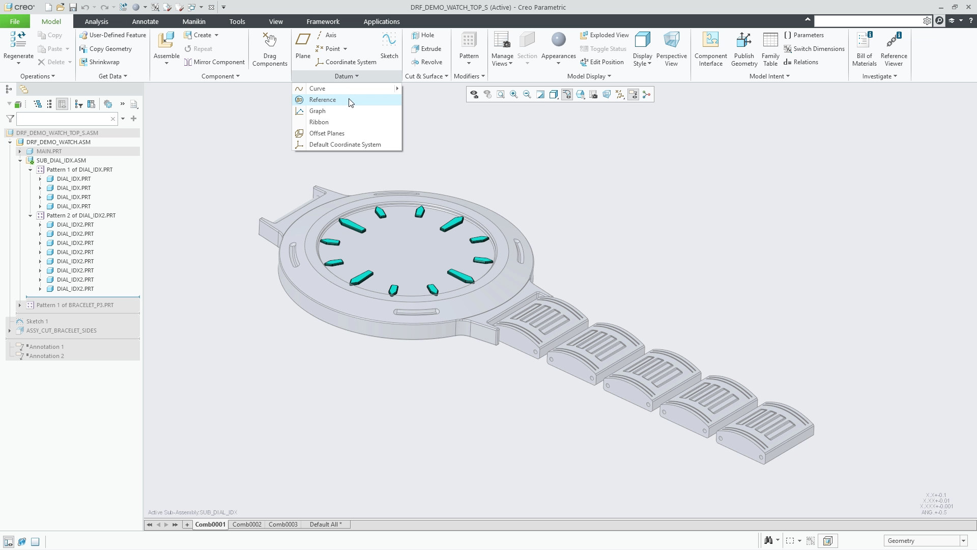 Assembly Datum Reference Feature (DRF) | Tutorial | PTC Learning Connector