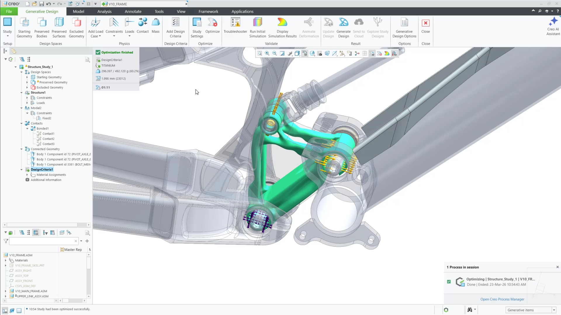 Support for Assembly Optimization | tutorial | PTC Learning Connector